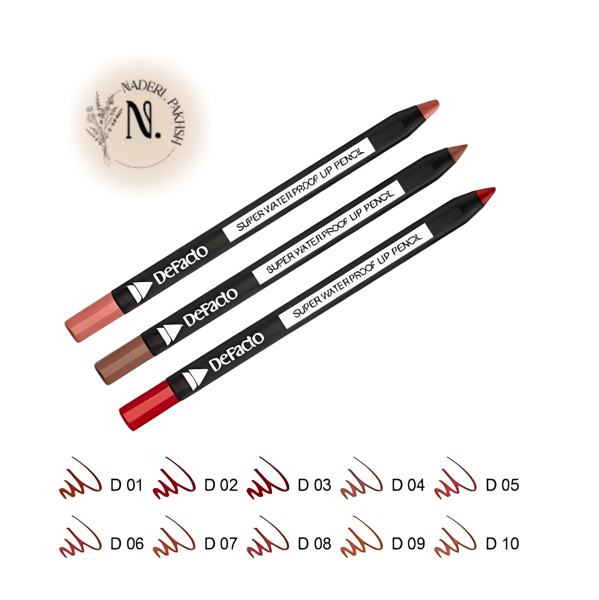 مداد لب ضد آب دیفکتو مدل شمعی اصل