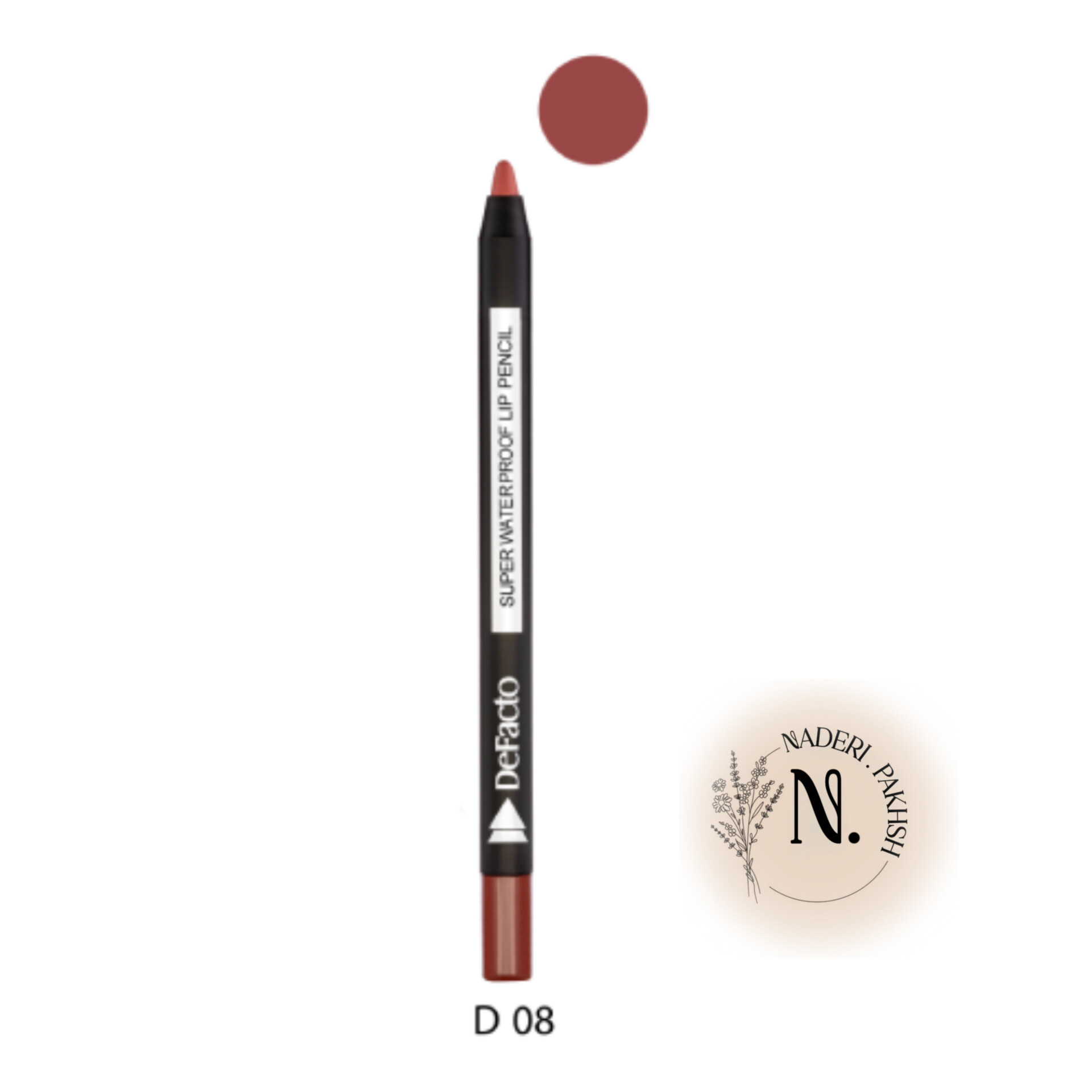 مداد لب ضد آب دیفکتو مدل شمعی اصل