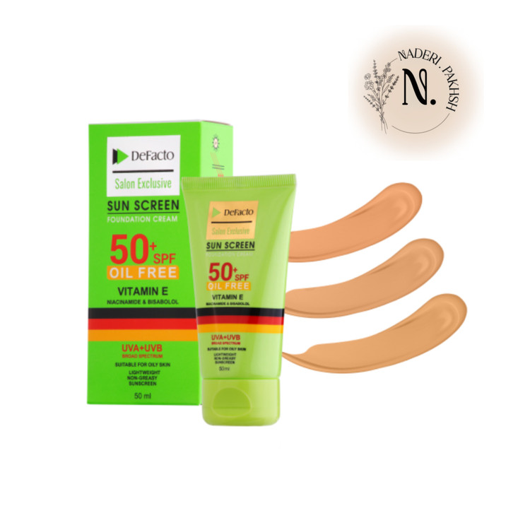 ضد آفتاب رنگی دیفکتو مدل Oil Free با SPF50 مناسب پوست چرب حجم 50 میلی لیتر