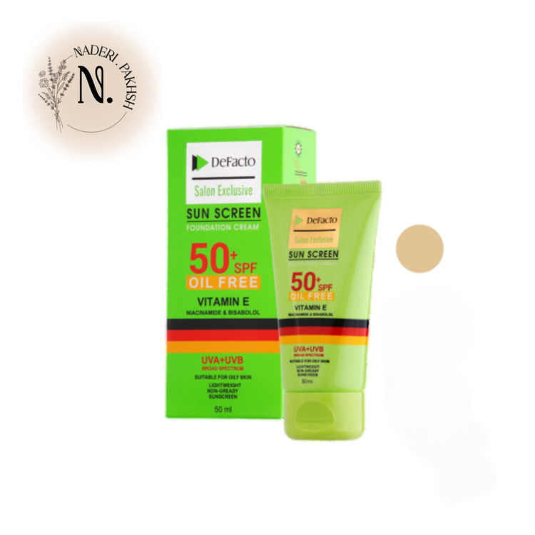 ضد آفتاب رنگی دیفکتو مدل Oil Free با SPF50 مناسب پوست چرب حجم 50 میلی لیتر