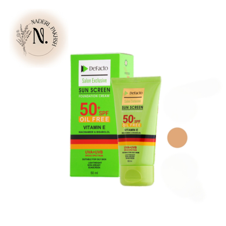 ضد آفتاب رنگی دیفکتو مدل Oil Free با SPF50 مناسب پوست چرب حجم 50 میلی لیتر