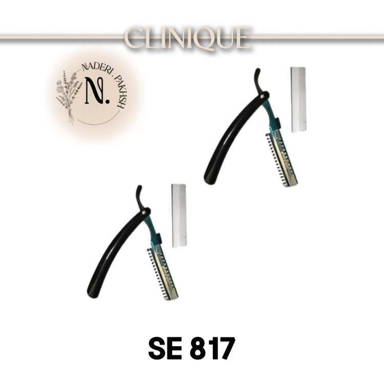 تیغ ابرو تاشو کلینیک مدل SE817 + تیغ اضافه اصل پک دو عددی