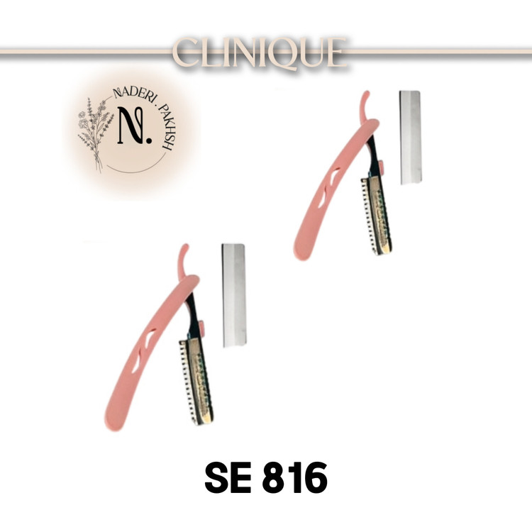 تیغ ابرو تاشو کلینیک مدل SE816 + تیغ اضافه اصل پک دو عددی