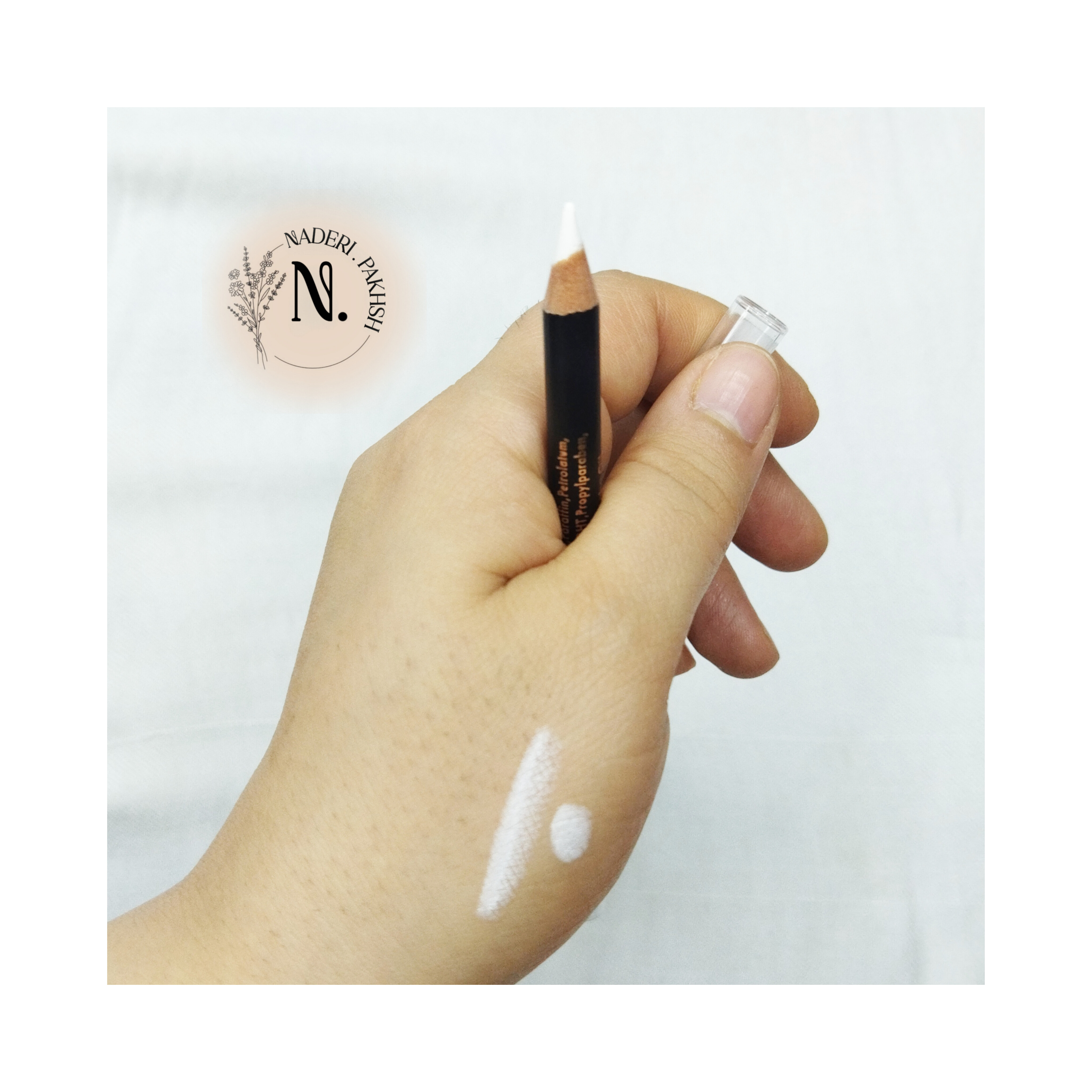 مداد چشم الاوا مدل ساده و گلیتری اصل آلمان سفید ساده