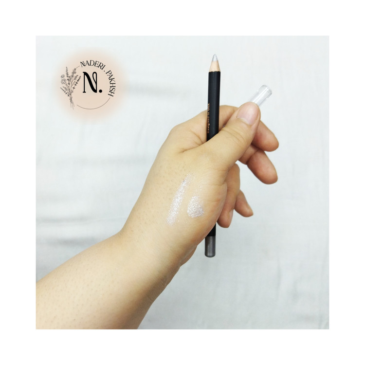 مداد چشم الاوا مدل ساده و گلیتری اصل آلمان نقره ای