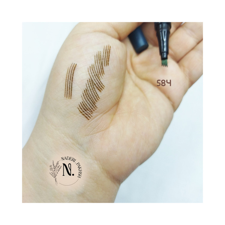 ماژیک هاشور ابرو الاوا مدل 24ساعته ضد حساسیت اصل آلمان شماره 584