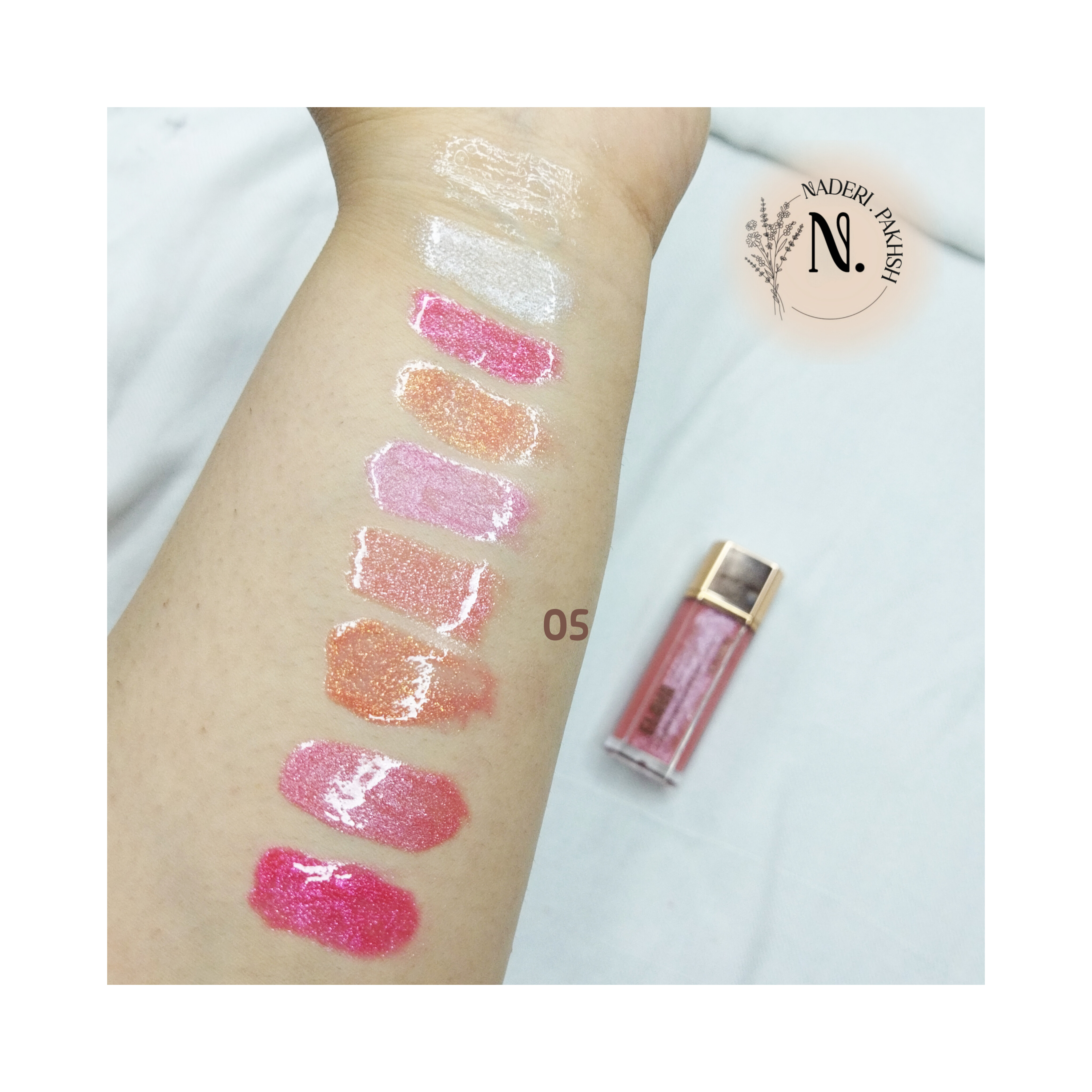 لیپ گلاس الاوا مدل شاین دار و ضد حساسیت اصل آلمان 505