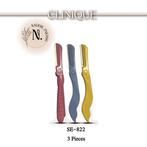 پک سه تایی تیغ اصلاح صورت و ابرو کلینیک مدل SE-822 اصل