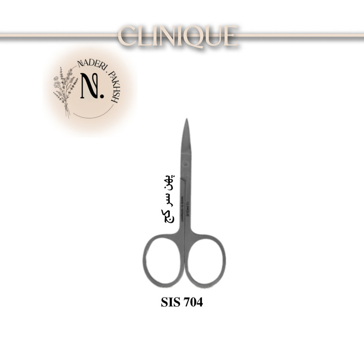 قیچی ابرو کلینیک پهن سر کج SIS 704 اصل