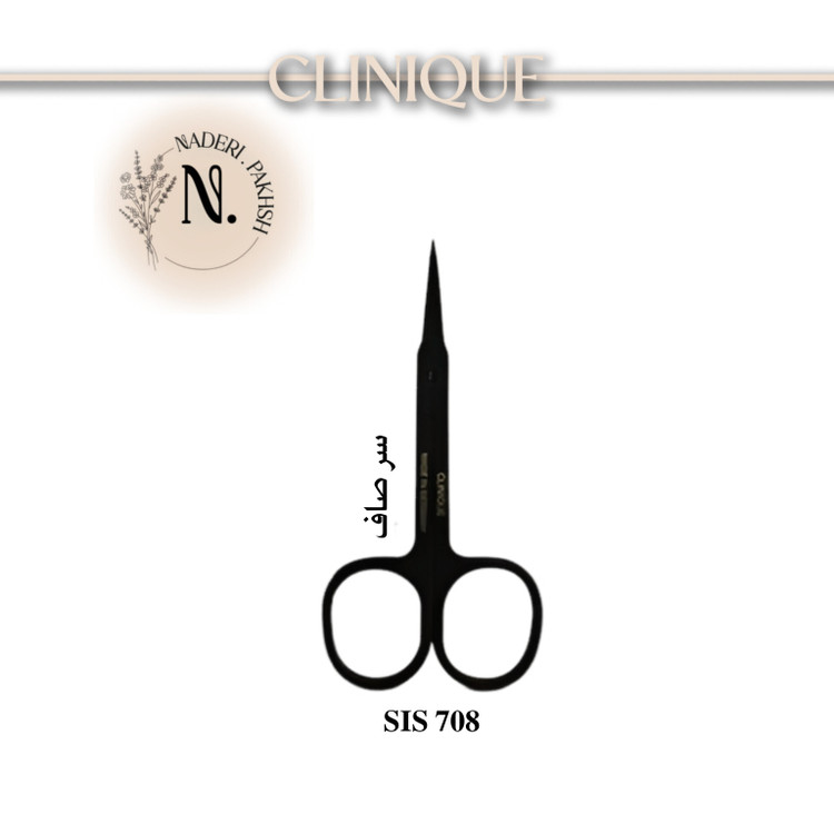 قیچی ابرو کلینیک تیتانیوم سر صاف SIS 708 اصل