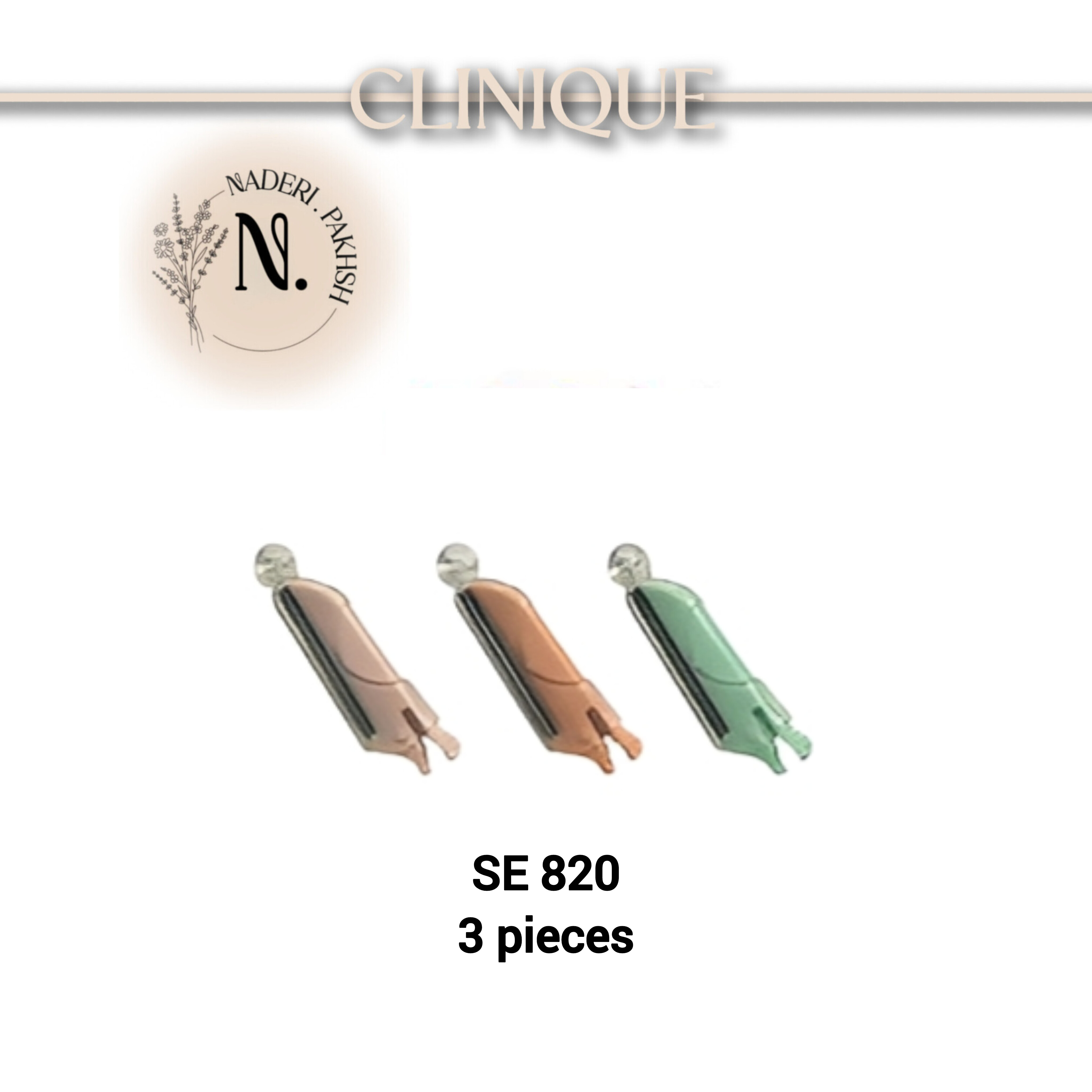 یدک تیغ ابرو 3 عددی کلینیک مدل SE 820 اصل آلمان